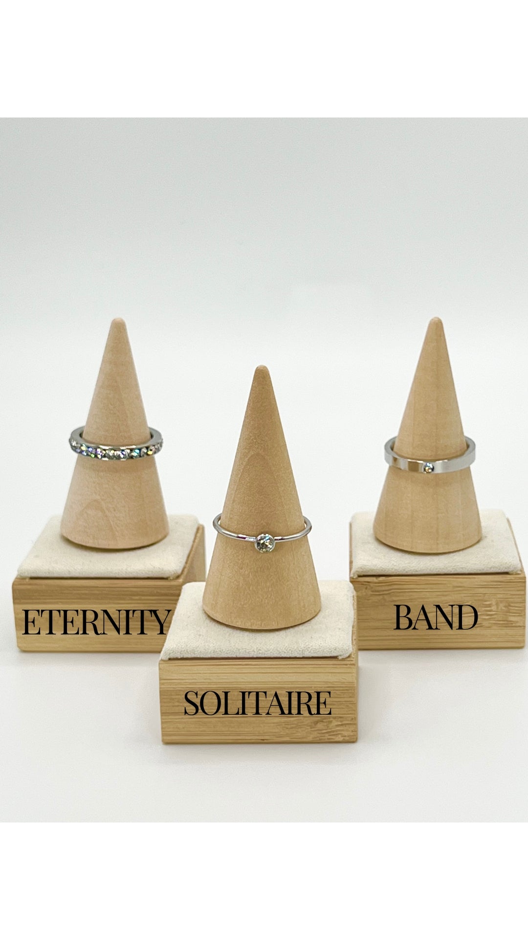 April GemStack Rings Diamond Silver