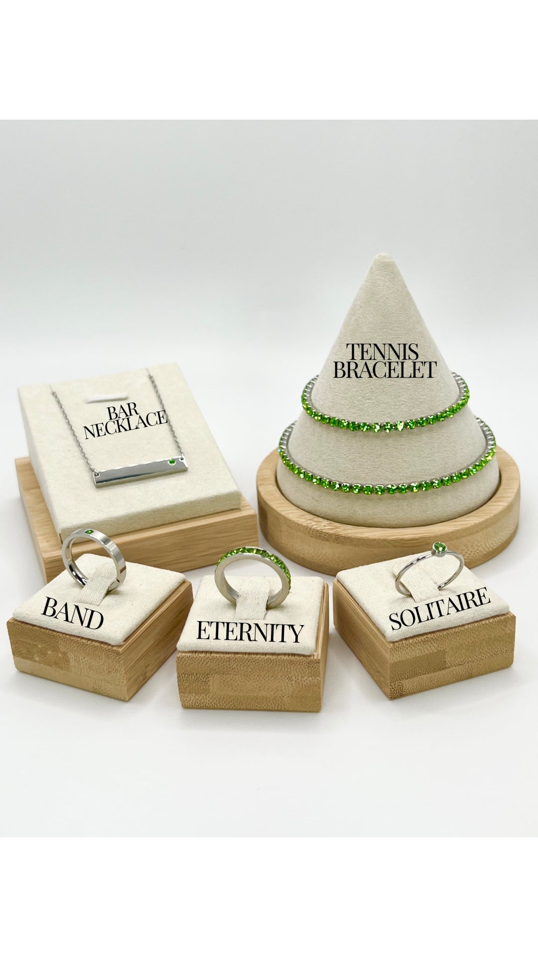 August GemStack Peridot Silver