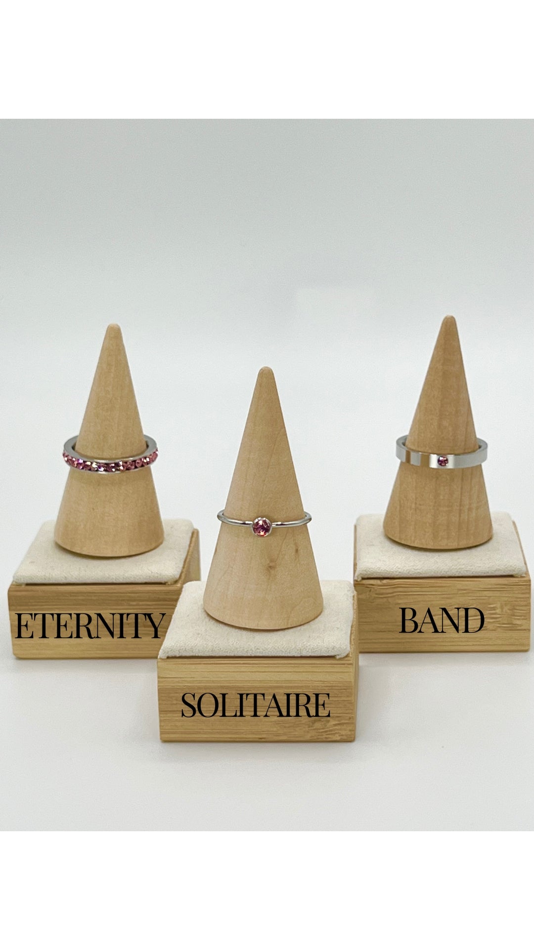 October GemStack Rings Tourmaline Silver