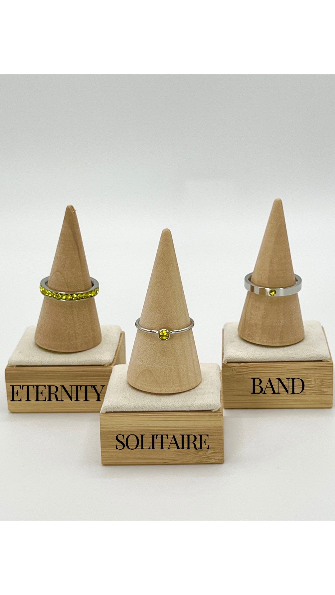 November GemStack Rings Topaz Silver