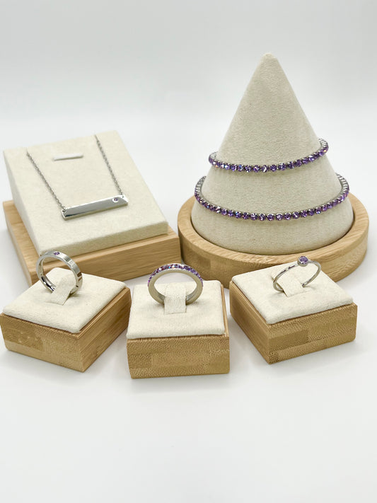 February GemStack Amethyst Silver