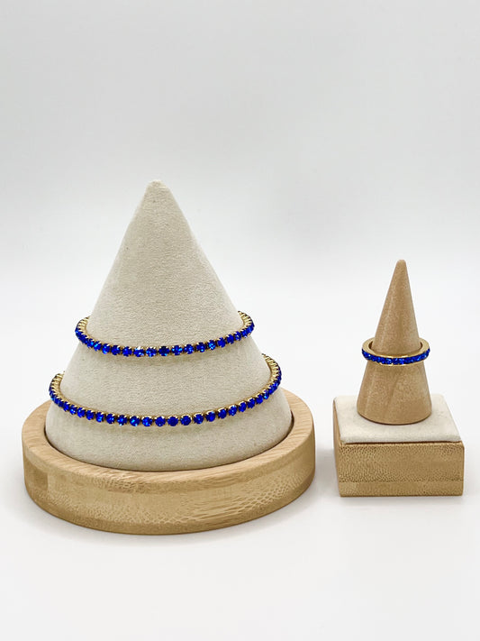 September Mini GemStack Sapphire Gold