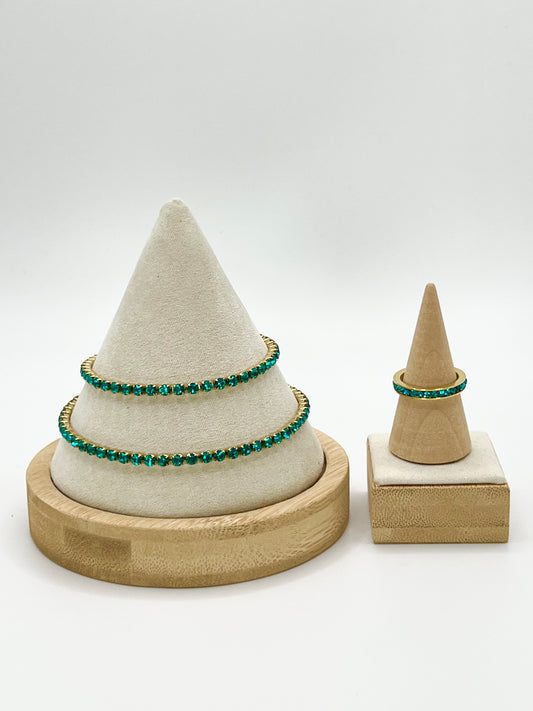 December Mini GemStack BlueZircon Gold