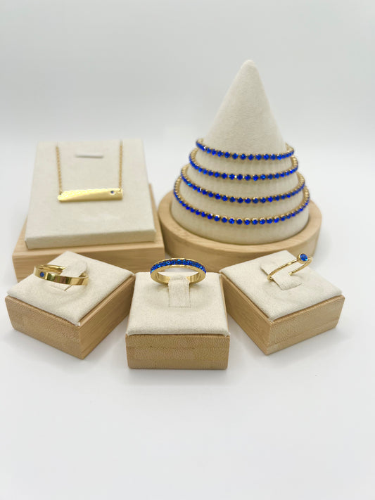 September GemStack Sapphire Gold